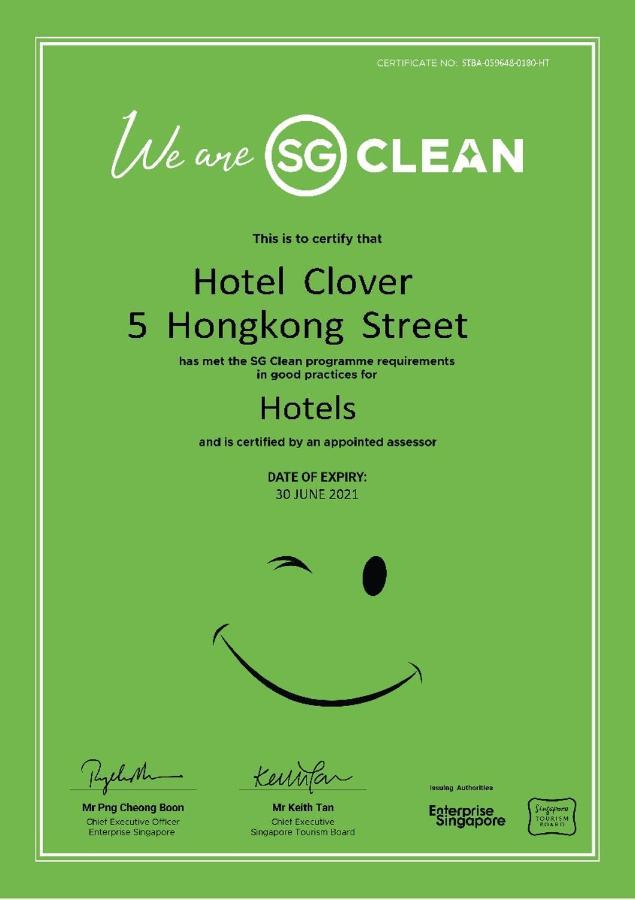 Hotel Clover 5 Hongkong Street Singapore Exterior photo